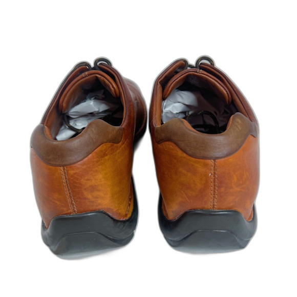 Cole Haan Cognac Brown Leather Lace Up Casual Oxfords Sneakers Men's Size 9.5W - Picture 6 of 7